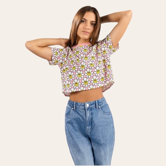 ALAB Quinnie Daisy Crop T-Shirt 💕 - Picture 1 of 4